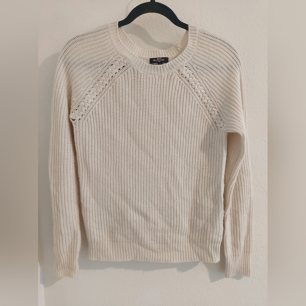 Ransom cream sweater small